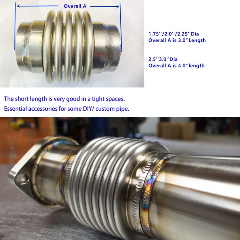 2'' Car Exhaust Flex Bellow Accessories 2In Racing Performance Parts