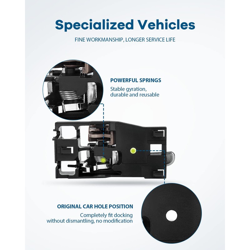 LUJUNTEC Interior Door Handles Driver Side Replacement for 2000-2004 for