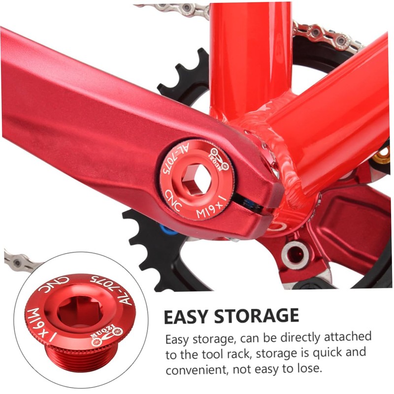 Mipcase 2pcs Practical Bike Crank Bolt Mountain Bike Parts Accessories