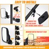 RANSOTO UTV Side Rear view Mirror And Center Mirror for