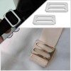 ECSiNG 4pcs Stainless Steel Webbing Double Hole Buckle Sliding Buckle