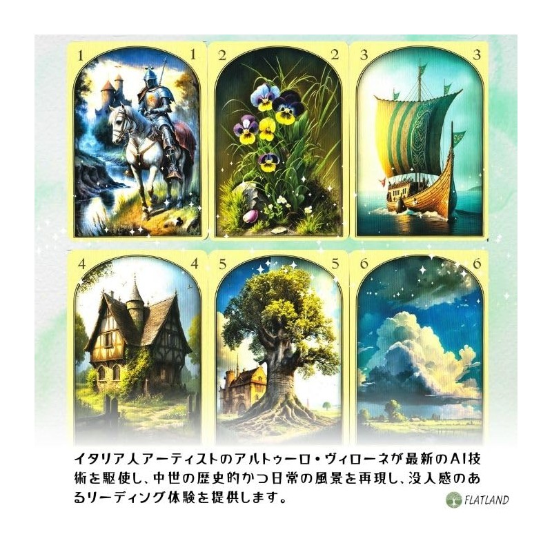 Medieval Renolman Oracle Medieval Lenormand Oracle Playing Cards (Japanese Instruction