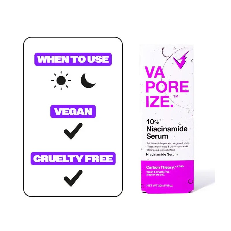Carbon Theory VaPOREize 10% Niacinamide Serum