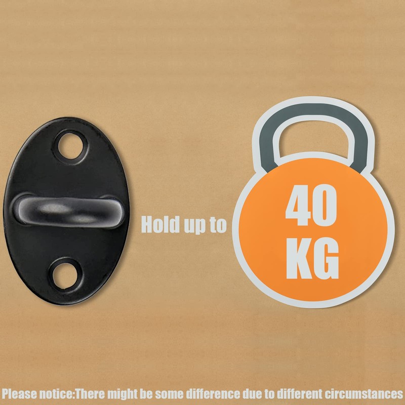 EGGMARCH 8 Pack Mini Ceiling Hooks Small Pad Eye Plate