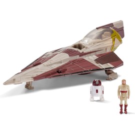 Star Wars Micro Galaxy Squadron Starfighter Class OBI-WAN Kenobi’S Jedi Starfighter- 5-Inch Vehicle with 1-Inch OBI-Wan Kenobi & R4-P17 Micro Figures