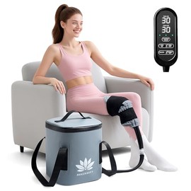Ice Machine for Knee Shoulder Hip After Surgery w/Compression, Cold Therapy Machine for Knee Replacement, Cryotherapy for Post Surgery Recovery, Ice Therapy Pack Wrap for Injuries