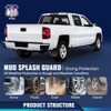 PIT66 4PCS Molded Mud Flaps Wheel Fender Mudguard, Compatible with