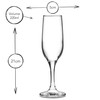 bar@drinkstuff Essence Champagne Flutes 7.7oz / 220ml - Pack of
