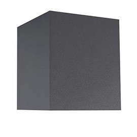 QAZQA - Modern Spot I Spotlight I Ceiling Spotlight I Ceiling Spotlight I Spotlight I Lamp I Light Dark Grey - Qubo 1 I Living Room I Bedroom - Aluminium Cube I Square - LED Suitable GU10