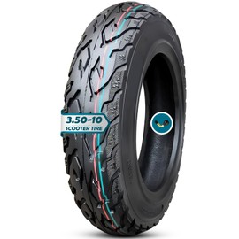 3.50-10 Tire with Anti-Edge Skid Tread 3.50 10 Tubeless llantas Thickened Wear-Resistant Anti-Skid Pneu 3.5-10 56J 6 P.R. 280KPA Neumaticos Can Be Used with Inner Tubes