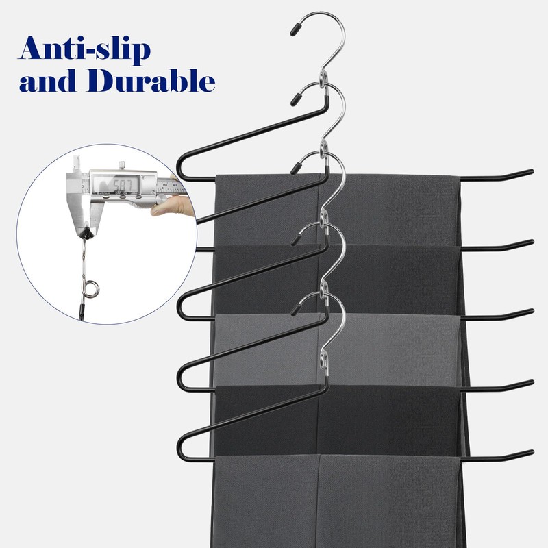 GZQXHOME Pants Hangers Space Saving - 20 Pack Non Slip