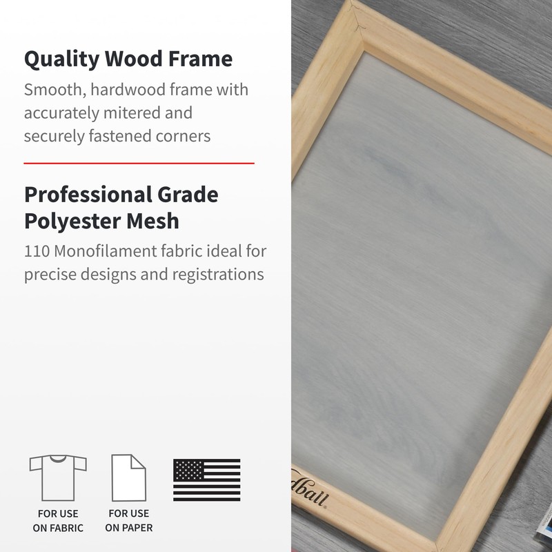 Speedball 110 Monofilament Screen Printing Frame & Base Unit, 10-Inch