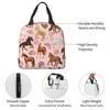 Zminciu Horse Lunch Bag Reusable Zipper Closure Leakproof Insulated Lunch