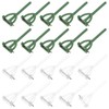 M METERXITY 80-Pack Boutonnieres Safety Pins, Plastic Triangle Corsage Pin