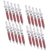 Novelty Nurse 20 fake 'Blood' Syringe Pens Black Ink Bulk