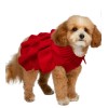 Christian Siriano Red Layered, Ruffles, Puppy/Dog Sweater, Small