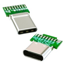 chenyang 2 Pack USB C DIY Connector, USB 3.1 Type C PD 65W 18-Pin Male and Female Connector Repair Replacement Soldering Adapter with Circuit Board