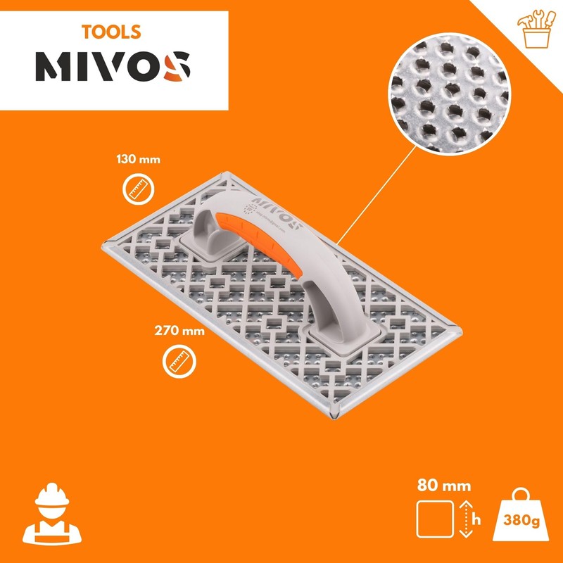 MIVOS Sanding Board - Rasp Board for Levelling Styrofoam Board