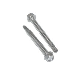 Drilling Screws 6.3 x 80 Pack of 50 Hexagonal Head with Flange - Form K, Key Screws, Stainless Steel A2 / V2A, Self-Tapping Screws DIN 7504 / ISO 15480 - Rust-Free
