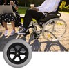 RUNQIN 1pcs Wheelchair Front Wheel, 12inch Disabled/Elderly Wheelchair Rear Wheel,