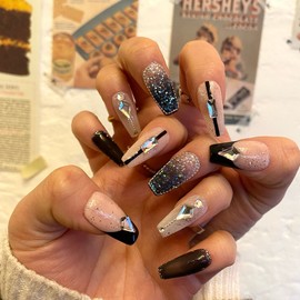 Starry Night Nail Tips - Ballerina / 별이빛나는밤 네일팁 - 발레리나