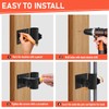 XZWMY Patio Umbrella Holder 2PCS,Heavy Duty Adjustable Metal Umbrella Clamp