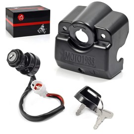 MOTO1988 Ignition Key Switch & Switch Cover for Yamaha Banshee 350 19952001