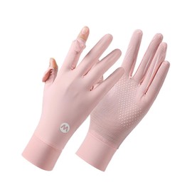 OLATONG Women's Summer Sun Protection Gloves, UV Protection, Smartphone Control, Cooling Sensation, Mesh Ventilation, Right Finger Designing, Ultra Thin, Lightweight, Rough Hand, UPF50+ UV Protection,