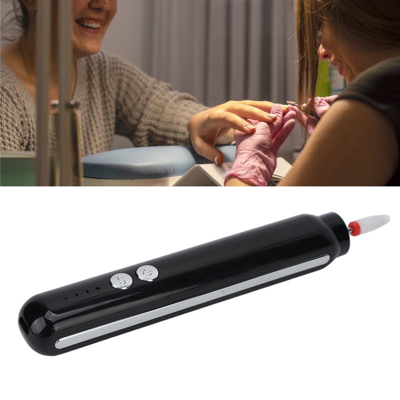 Nail Drill Machine USB Charging 3 Speeds Portable Electric Nail