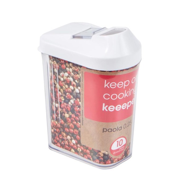 keeeper Schüttdose für Trockenvorräte, Stufenlos verstellbarer Dosierdeckel, BPA-freier Kunststoff, 250