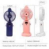 Portable Handheld Misting Fan,Rechargeable Travel Mister Fan, 3000mAh Battery Operated