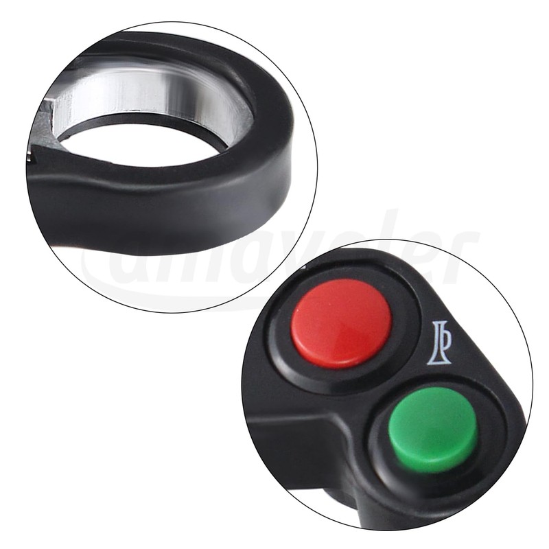 Amavoler Universal Motorcycle Horn Turn Signal Headlight Switch 7/8'' 22mm