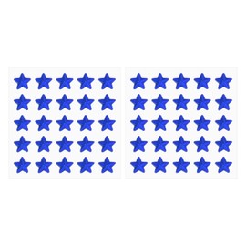 PATIKIL Star Gem Stickers 10mm, 2 Sheet Self Adhesive Acrylic Star Rhinestones Jewel Sticker Crystal Embellishment Sheet for Crafting Nail Decor Makeup DIY, Dark Blue