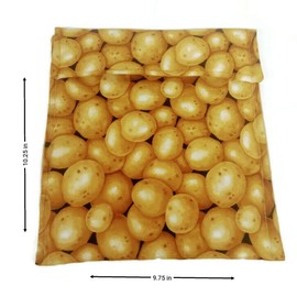 Potato Bag, Microwave Potato Bag, Potato Cooker Bag, Potato Pouch, Baked Potato Bag, Cotton Bag in a Potato Print