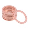 sourcing map 10Pcs 20mm x 26mm x 1.5mm Copper Flat