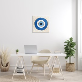 Stupell Industries Evil Eye Symbol Striped Rays Canvas Wall Art, Design by Ziwei Li