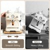 Fullin 360°Appliance Slider, Bamboo Sliding Tray for Coffee Maker, Appliance