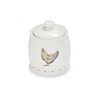 Cooksmart British Designed Sugar Bowl with Lid | Ceramic Sugar