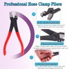 YUENTOEN Hose Clamp Pliers Clic-R Type, 175mm Automotive Clamp Remover