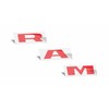 RAM Tailgate Emblem Overlay Decal Stickers 2025 Ram 1500 (Color: