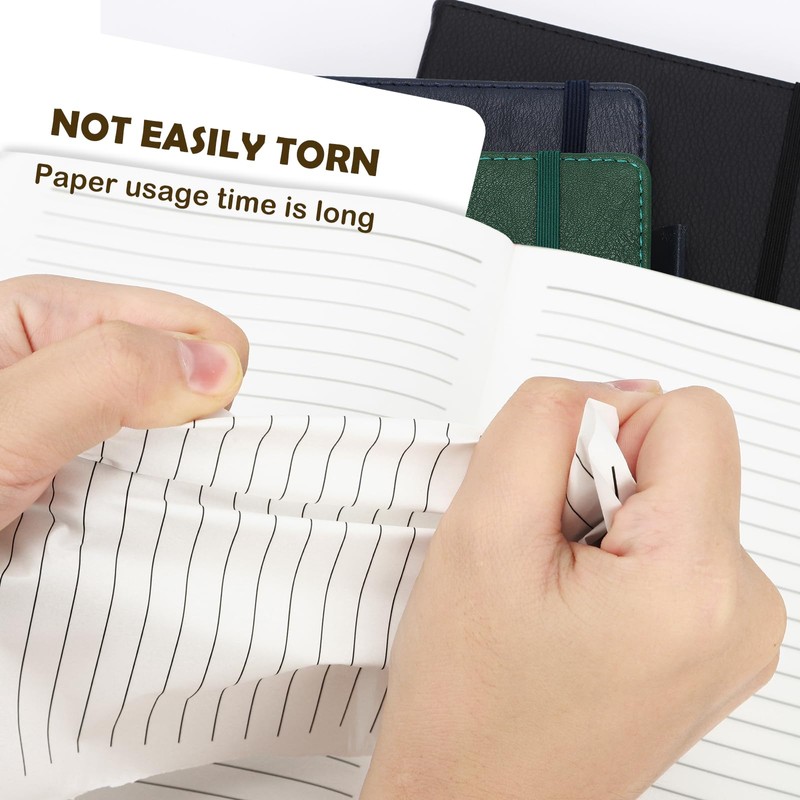 Stone Paper Notebook for Women Men, Waterproof Notebook Hardcover Executive