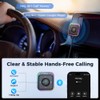 yksiahfi Bluetooth 5.3 Car Adapter Enhanced Dual Mics ENC Noise