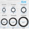 Kalevel 2 Pcs 12 Inch Speaker Surround Rings Rubber Repair