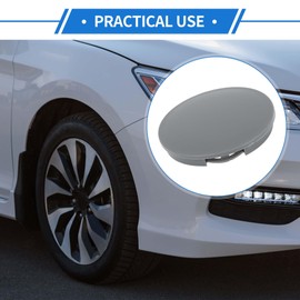 VekAuto 1pc Car Wheel Hub Center Caps, 62mm 2.44"OD Universal for Car Durable ABS Plastic Gray Front and Rear Wheels