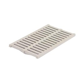 NDS 847 12 in. Pro Series Channel Drain Grate, 11-3/4 in. Wide X 19-5/8 in. Long, Gray Plastic