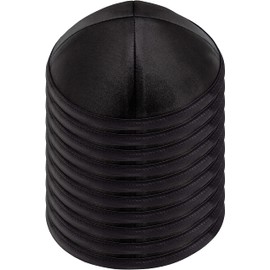 Yamaka Hat 7.5/8" Satin Men Boys Designed in Israel 10 or 30 Pack Black