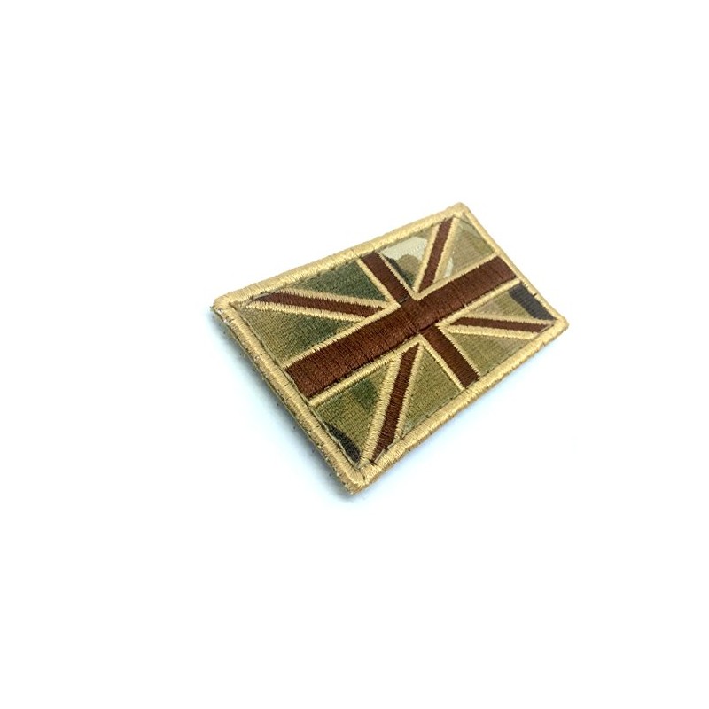 Union Jack Great Britain Multicam Flag Embroidered Airsoft Patch