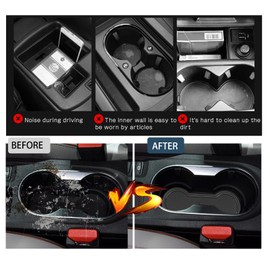 Ruiya Compatible with Renault Captur E-Tech 2019-2024 2025 Rubber Mats Door Slot Mat, Captur Non-Slip Mats Centre Consoles Non-Slip Mats Door Seam Mat Drink Holder Mat Captur Accessories