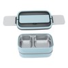 Lunch Box Double Layer Microwave Safe Leakage Proof Stainless Steel