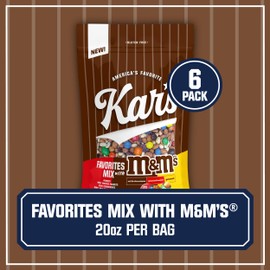 Kar's Nuts Favorite Mix with M&M'S Candies - 20oz (Pack of 6)